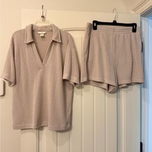 H&M Light Beige Knit Lounge Set
